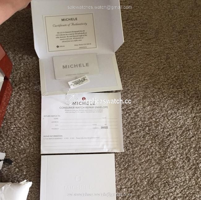 Michele Silver Stainless Steel 36mm Csx Watch Michele Silver Stainless Steel 36mm Csx Watch