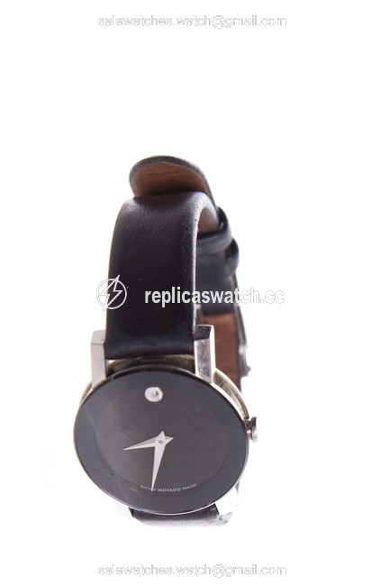 Movado Black Leather Museum Watch Movado Black Leather Museum Watch
