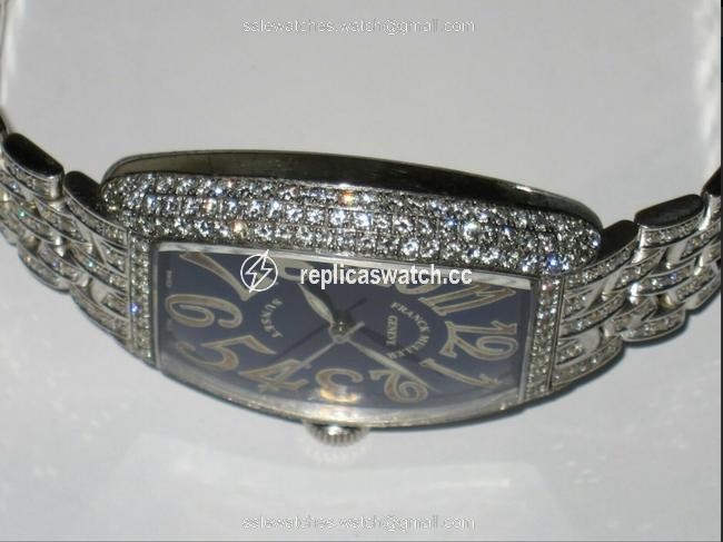 Franck Muller Sunset 18k White Gold Diamonds Watch Franck Muller Sunset 18k White Gold Diamonds Watch