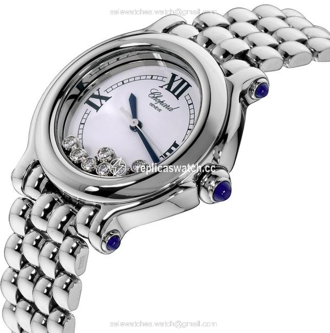 Chopard Happy Sport Stainless Steel 7 Diamonds Watch Chopard Happy Sport Stainless Steel 7 Diamonds Watch