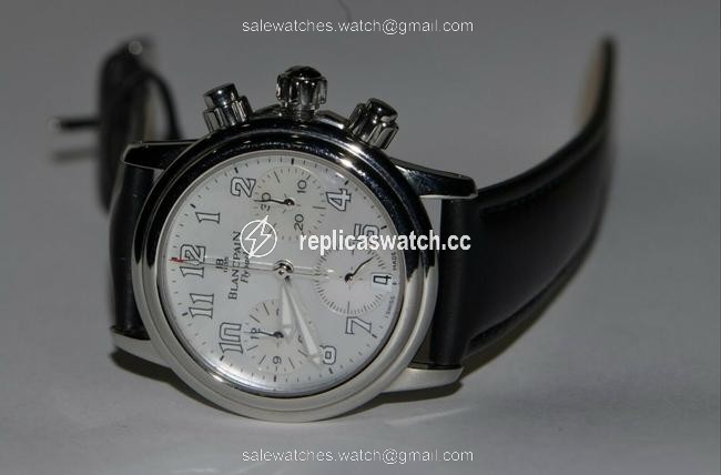 Blancpain Lemen Flyback Stainless Steel Chronograph Watch Blancpain Lemen Flyback Stainless Steel Chronograph Watch