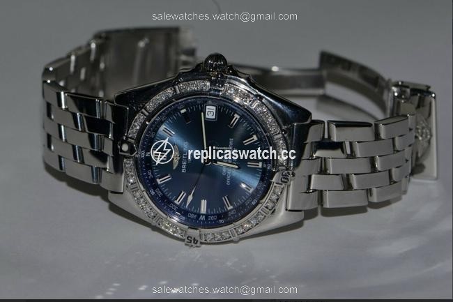 Breitling Chronomat Wings Stainless Steel Diamonds Watch Breitling Chronomat Wings Stainless Steel Diamonds Watch