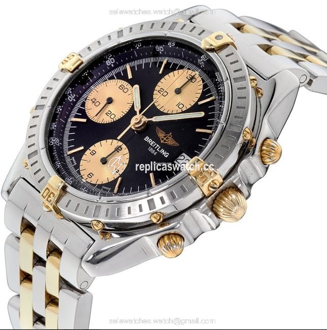 Breitling Chronomat 18k Gold Chronograph Watch Breitling Chronomat 18k Gold Chronograph Watch