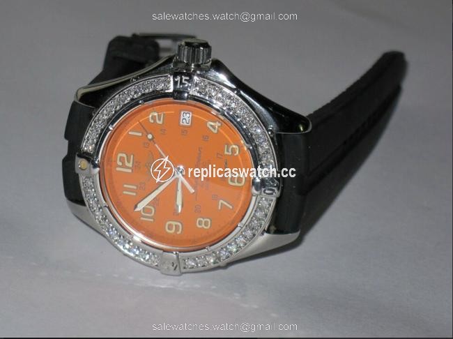 Breitling Superocean Stainless Steel Diamonds Watch Breitling Superocean Stainless Steel Diamonds Watch