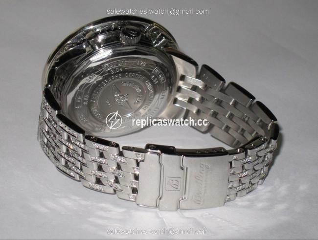Breitling Navitimer Heritage Stainless Steel Diamonds Watch Breitling Navitimer Heritage Stainless Steel Diamonds Watch