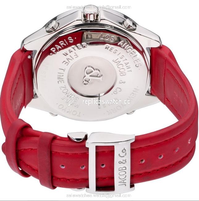 Jacob & Co. Five Time Zone 47mm The World Is Yours Steel Diamonds Watch Jacob & Co. Five Time Zone 47mm The World Is Yours Steel Diamonds Watch
