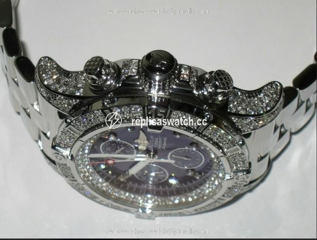 Breitling Super Avenger Stainless Steel Diamonds Watch Breitling Super Avenger Stainless Steel Diamonds Watch