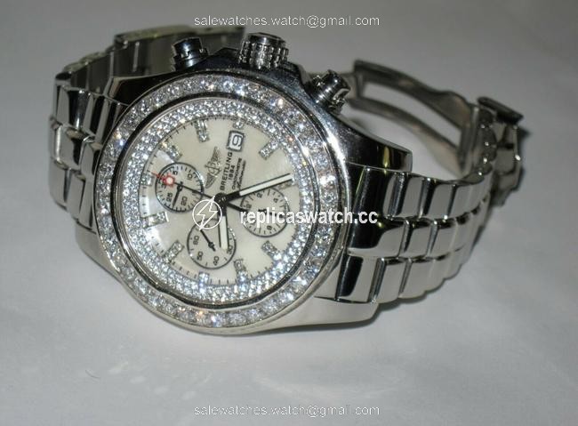 Breitling Super Avenger Stainless Steel Diamonds Watch Breitling Super Avenger Stainless Steel Diamonds Watch