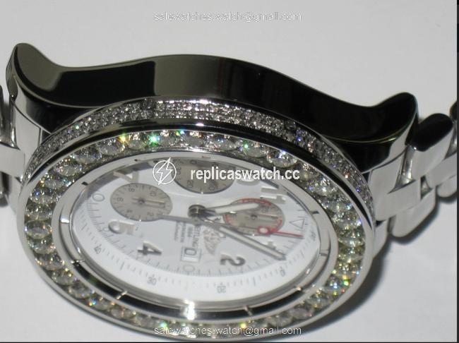 Breitling Super Avenger Stainless Steel Diamonds Watch Breitling Super Avenger Stainless Steel Diamonds Watch