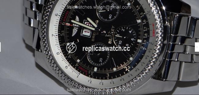 Breitling Bentley 6.75 Stainless Steel Chronograph Watch Breitling Bentley 6.75 Stainless Steel Chronograph Watch