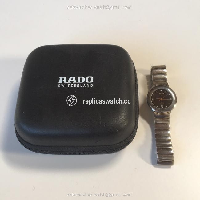 Rado Silver/Black Diastar Unisex Watch Rado Silver/Black Diastar Unisex Watch