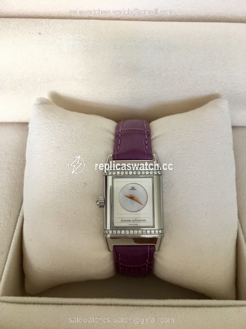 Jaeger-LeCoultre Stainless Steel Diamonds Reverso Classic Small Duetto Watch Jaeger-LeCoultre Stainless Steel Diamonds Reverso Classic Small Duetto Watch
