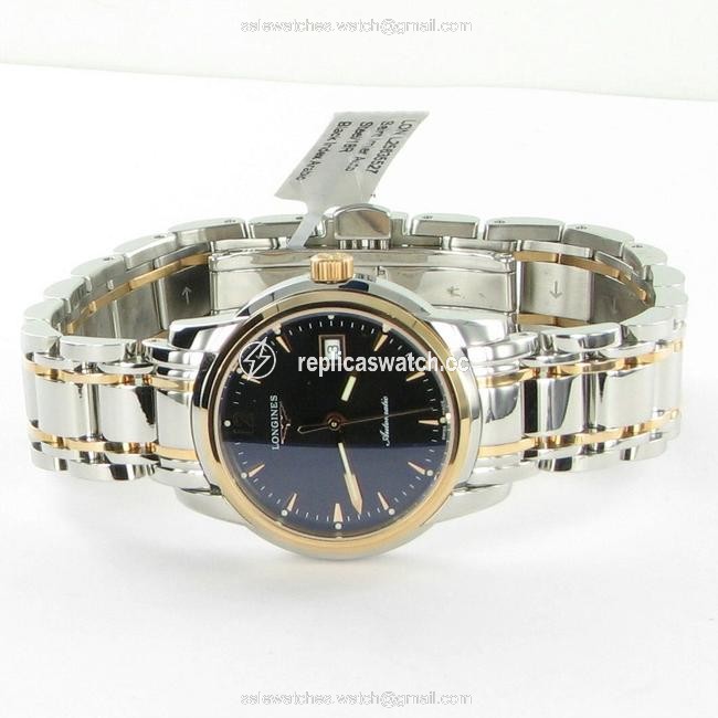 Longines Black Dial 18k Rose Steel L25635527 Saint-imier 30mm Ladies Watch Longines Black Dial 18k Rose Steel L25635527 Saint-imier 30mm Ladies Watch