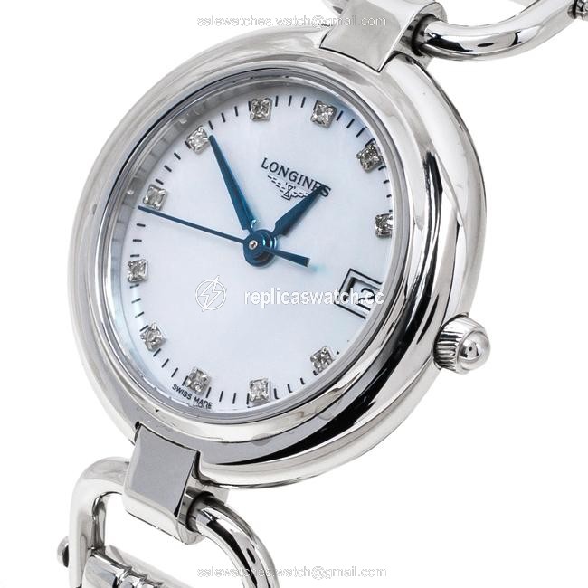 Longines Mother Of Pearl Stainless Steel Diamond Equestrian Collection L6.130.4.87.6 Womens Wristwatch 26.50 Mm Watch Longines Mother Of Pearl Stainless Steel Diamond Equestrian Collection L6.130.4.87.6 Womens Wristwatch 26.50 Mm Watch