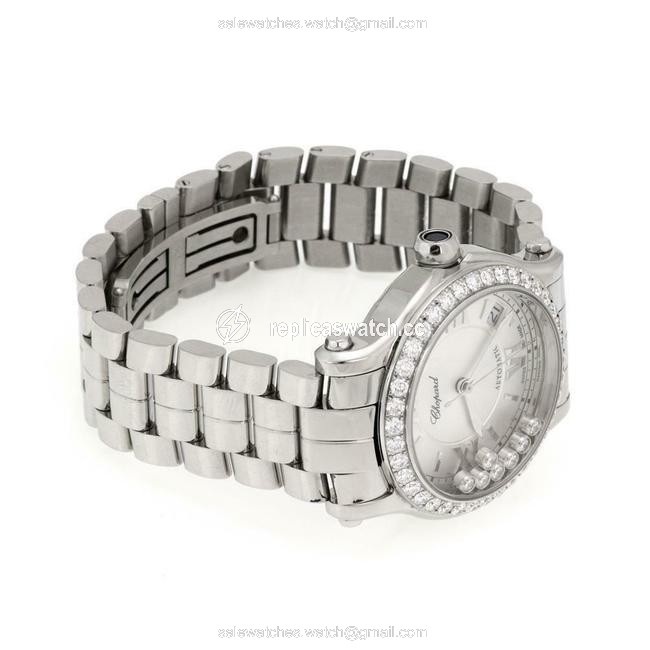 Chopard 64670 Happy Sport 2.31ct Diamond Ssteel 36mm Sw300 Cert 2019 Watch Chopard 64670 Happy Sport 2.31ct Diamond Ssteel 36mm Sw300 Cert 2019 Watch