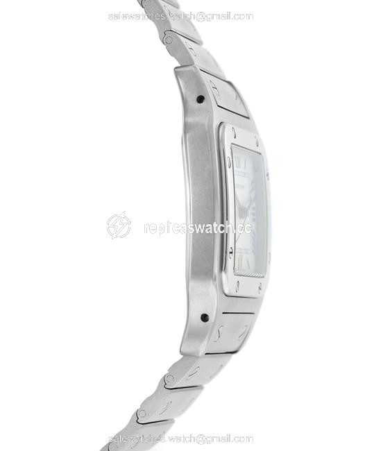 Cartier Silver Ladies Santos Galbee 987901 Stainless Steel Quartz Watch Cartier Silver Ladies Santos Galbee 987901 Stainless Steel Quartz Watch