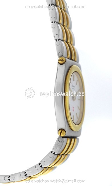 Chopard Yellow Gold Silver Ladies Monte Carlo 8034 Steel 18k Quartz 21mm Watch Chopard Yellow Gold Silver Ladies Monte Carlo 8034 Steel 18k Quartz 21mm Watch