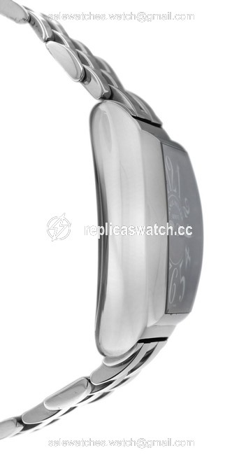 Franck Muller Silver L Ladies Conquistador 8005 Quartz 28mm Steel Watch Franck Muller Silver L Ladies Conquistador 8005 Quartz 28mm Steel Watch