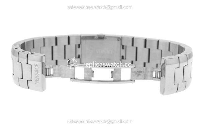 Versace Solver Ladies Greca 990139 Stainless Steel 20mm Quartz Brac Watch Versace Solver Ladies Greca 990139 Stainless Steel 20mm Quartz Brac Watch