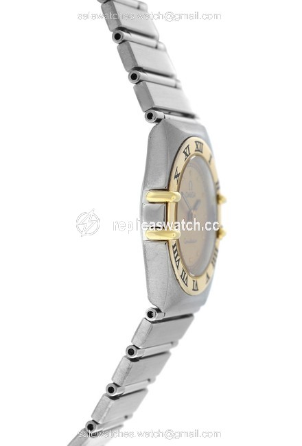 Omega Yellow Gold Stainless Steel Ladys Constellation 795.1080 22mm Quartz Watch Omega Yellow Gold Stainless Steel Ladys Constellation 795.1080 22mm Quartz Watch