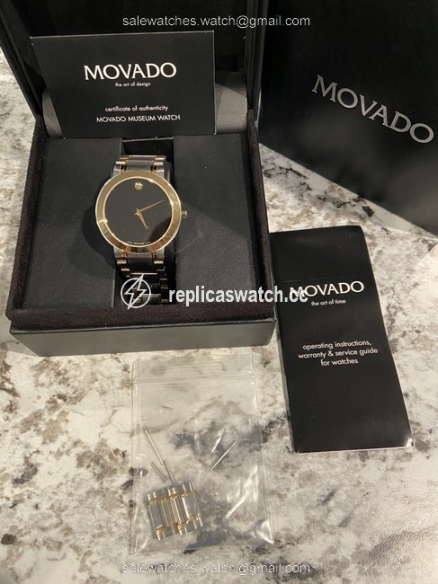 Movado Black/Gold/Silver 081201038 Watch Movado Black/Gold/Silver 081201038 Watch
