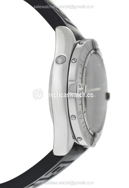 Breitling Silver Mens Superocean A17340 Steel Date 41mm Watch Breitling Silver Mens Superocean A17340 Steel Date 41mm Watch