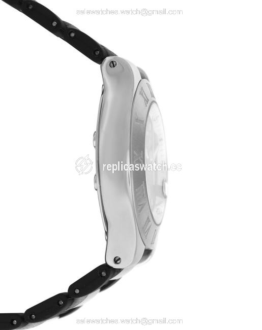 Cartier 2424 Mens Chronoscaph 38mm Steel Date Quartz Watch Cartier 2424 Mens Chronoscaph 38mm Steel Date Quartz Watch