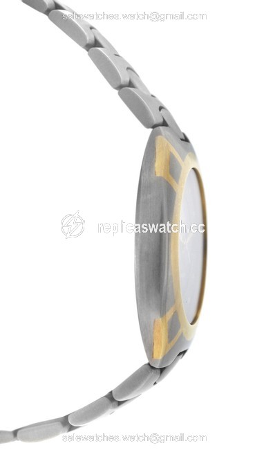 Omega Silver Gold Mens Unisex Seamaster Polaris 196.0291 Titane Quartz Watch Omega Silver Gold Mens Unisex Seamaster Polaris 196.0291 Titane Quartz Watch