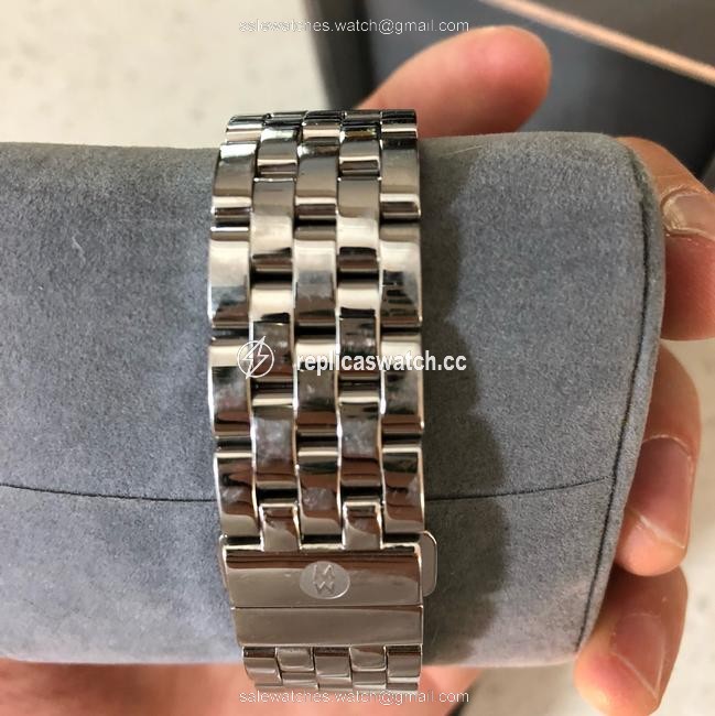 Michele Silver Uptown Diamond Bracelet Watch Michele Silver Uptown Diamond Bracelet Watch