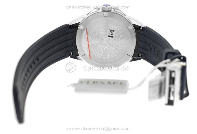 Versace Black New Unisex "Character" M8c99d008 S009 Steel Chrono Watch Versace Black New Unisex "Character" M8c99d008 S009 Steel Chrono Watch