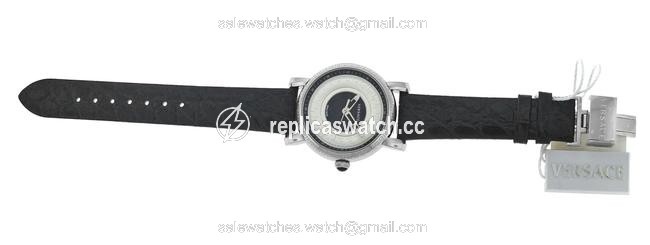 Versace Black Silver New Day Glam Vq9020014 Steel Quartz 38mm Watch Versace Black Silver New Day Glam Vq9020014 Steel Quartz 38mm Watch