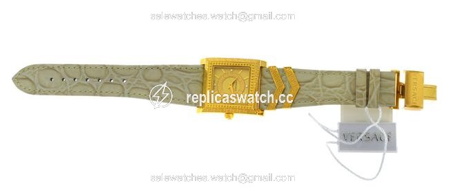 Versace Gold New Dv-25 Vqf020015 Quartz Tone Steel 30mm Watch Versace Gold New Dv-25 Vqf020015 Quartz Tone Steel 30mm Watch