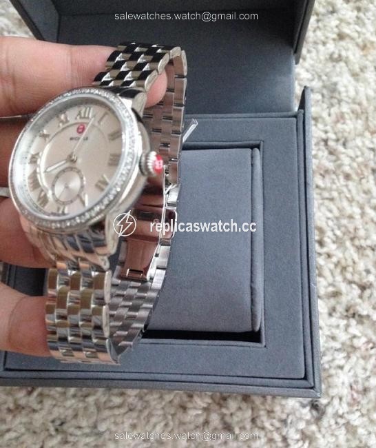 Michele Silver Harbor Diamond Dial Watch Michele Silver Harbor Diamond Dial Watch