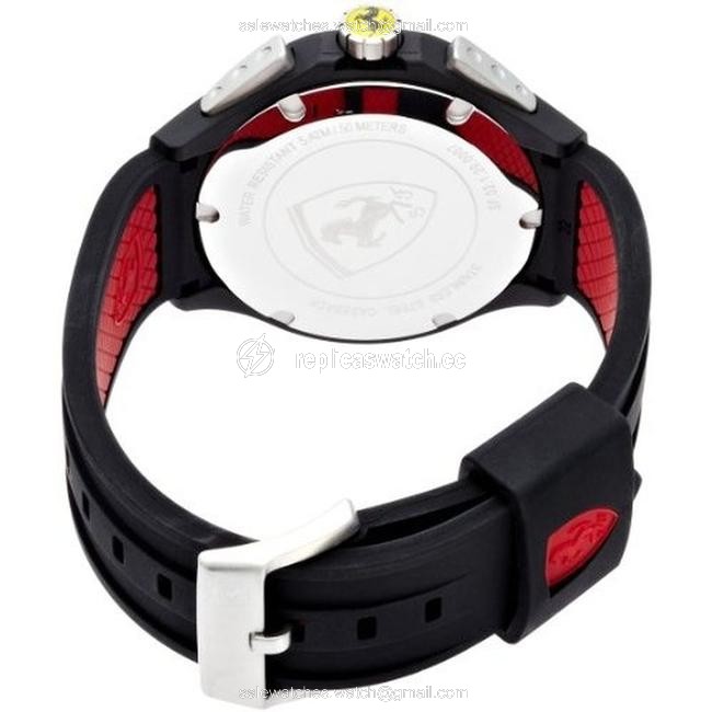 Ferrari Black Silicone Chronograph Lap Time 0830015 Watch Ferrari Black Silicone Chronograph Lap Time 0830015 Watch