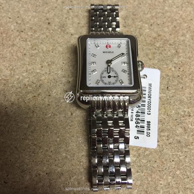 Michele Silver Deco Moderne Ii Diamond Diamond Dial Mww06y000013 Ladies Watch Michele Silver Deco Moderne Ii Diamond Diamond Dial Mww06y000013 Ladies Watch
