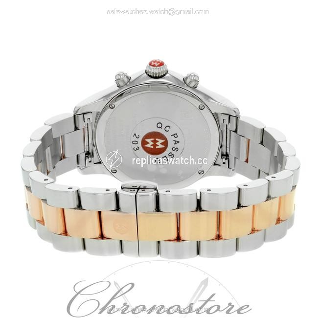 Michele Two-tone Jetway Classic Stainless Quartz Ladies Watch Michele Two-tone Jetway Classic Stainless Quartz Ladies Watch