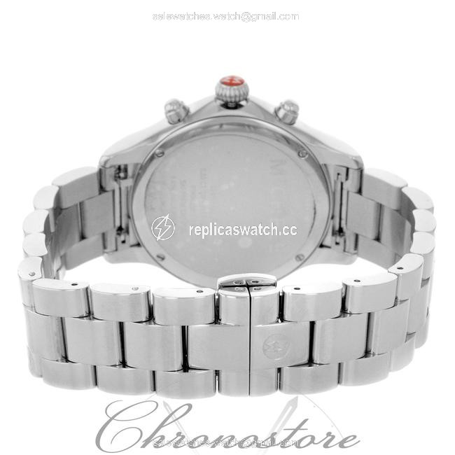 Michele Silver Jetway Classic Mww17c000007 Steel & Diamonds Quartz Ladies Watch Michele Silver Jetway Classic Mww17c000007 Steel & Diamonds Quartz Ladies Watch