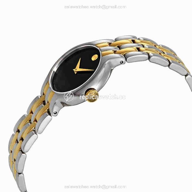 Movado Black/Two-tone Womens Veturi Dial 0606933 Watch Movado Black/Two-tone Womens Veturi Dial 0606933 Watch