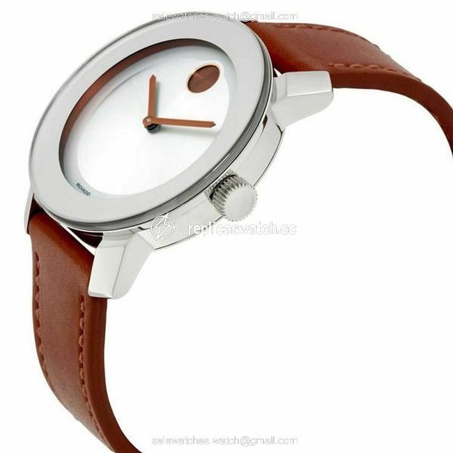 Movado Silver/Cognac Womens Bold Dial 3600379 Watch Movado Silver/Cognac Womens Bold Dial 3600379 Watch