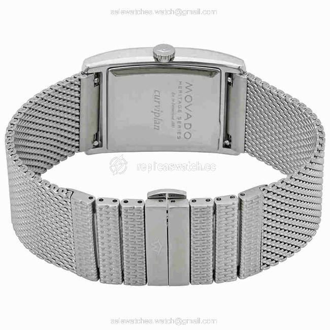 Movado White/Silver Mens Heritage Dial Stainless Steel Mesh 3650044 Watch Movado White/Silver Mens Heritage Dial Stainless Steel Mesh 3650044 Watch