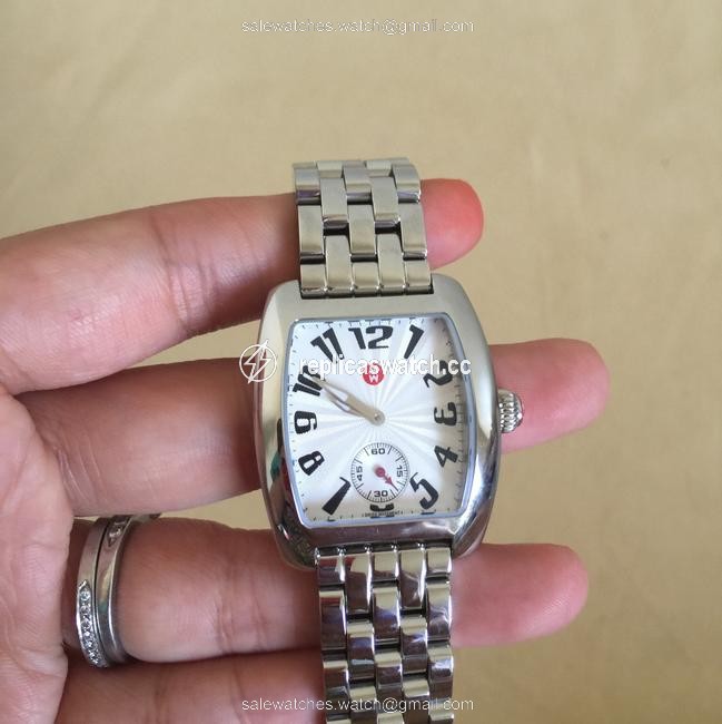 Michele Silver Mini Urban Watch Michele Silver Mini Urban Watch