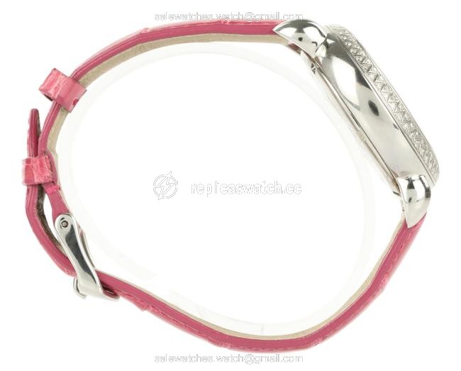 Michele Multicolor Csx-36 Diamond Pink Alligator Strap Watch Michele Multicolor Csx-36 Diamond Pink Alligator Strap Watch