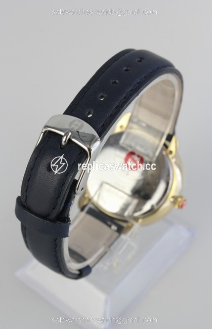 Michele Blue Gold Serein Mother Of Pearl Dial Watch Michele Blue Gold Serein Mother Of Pearl Dial Watch