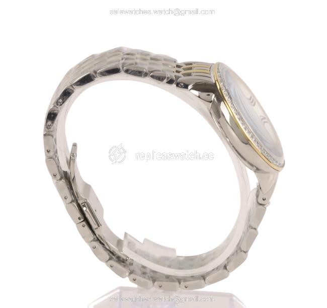 Michele Silver Gold Two Tone Serein Diamond Watch Michele Silver Gold Two Tone Serein Diamond Watch