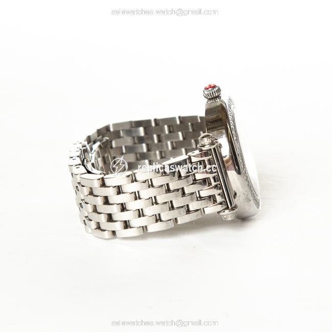Michele Silver Stainless Steel Caber Watch Michele Silver Stainless Steel Caber Watch