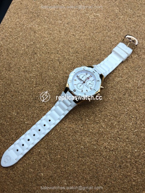Michele Rose Gold and White Mww12f000008 Watch Michele Rose Gold and White Mww12f000008 Watch
