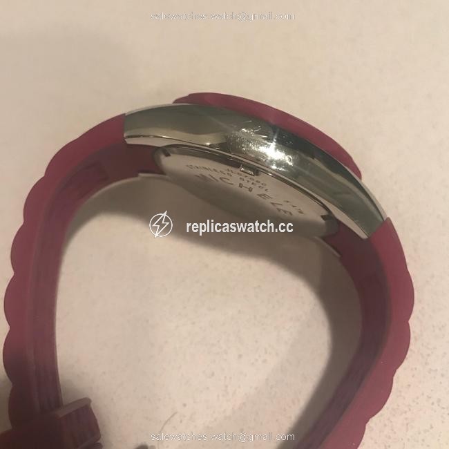 Michele Pink Jelly Tahitian Bean Large Berry Watch Michele Pink Jelly Tahitian Bean Large Berry Watch