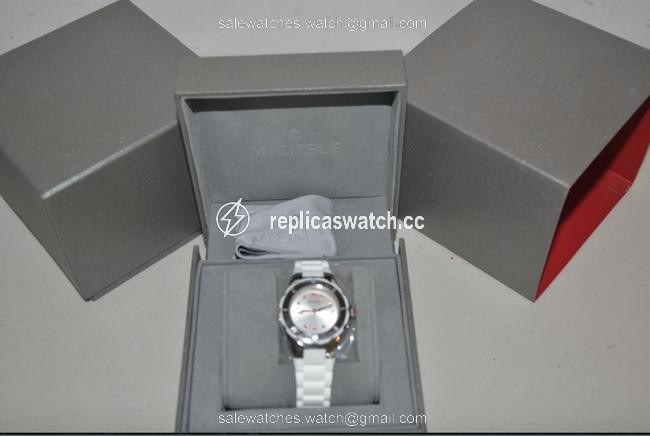 Michele White Silver Multi Jelly Mww12p000001 Tahitian Bean Watch Michele White Silver Multi Jelly Mww12p000001 Tahitian Bean Watch