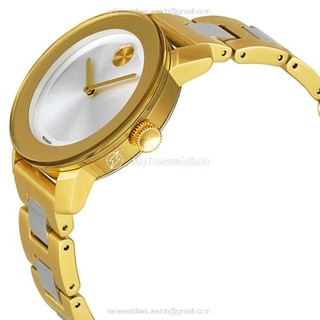 Movado Gold/Silver Dial Ip Stainless Steel Ladies 3600129 Watch Movado Gold/Silver Dial Ip Stainless Steel Ladies 3600129 Watch