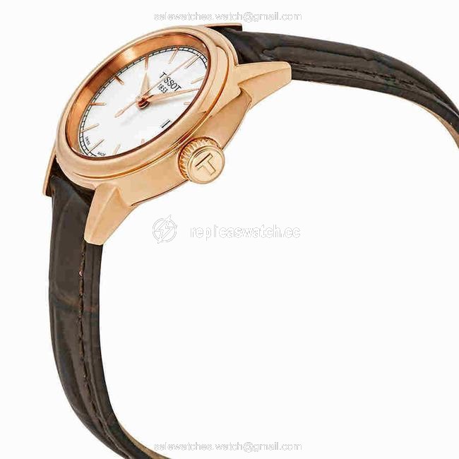 Tissot Brown Carson White Dial Leather Ladies T0852103601100 Watch Tissot Brown Carson White Dial Leather Ladies T0852103601100 Watch